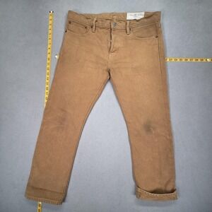 Rogue Territory RGT Stanton Jeans Mens Slim Straight Raw Selvedge Fits 34x28